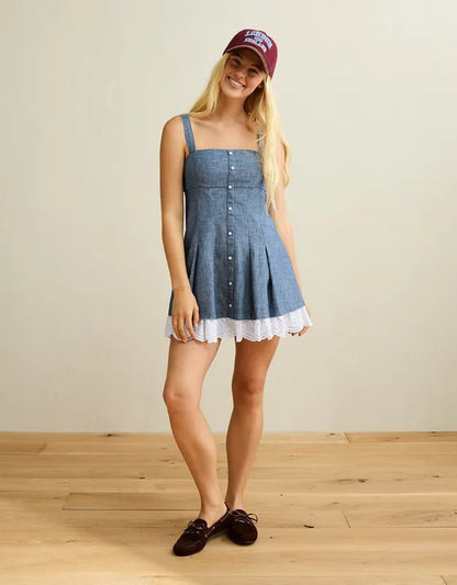 AE Button-Up Mini Dress