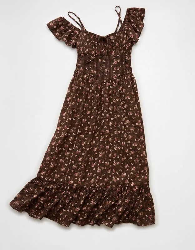 AE x Stagecoach Off-The-Shoulder Midi Dress
