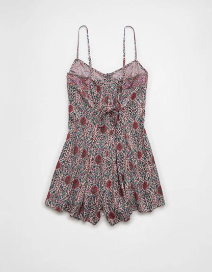 AE Button-Up Flowy Romper