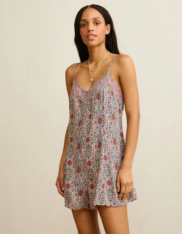 AE Button-Up Flowy Romper
