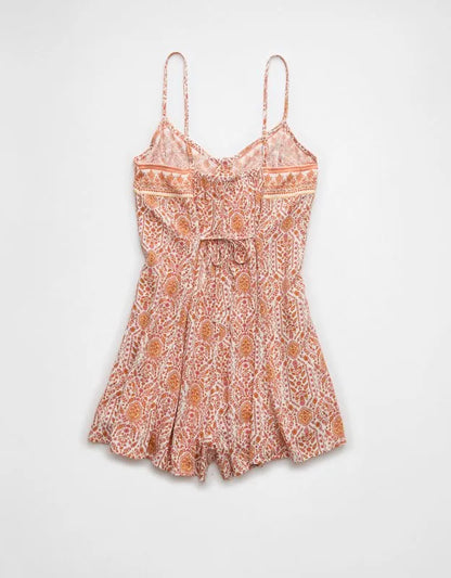 AE Button-Up Flowy Romper