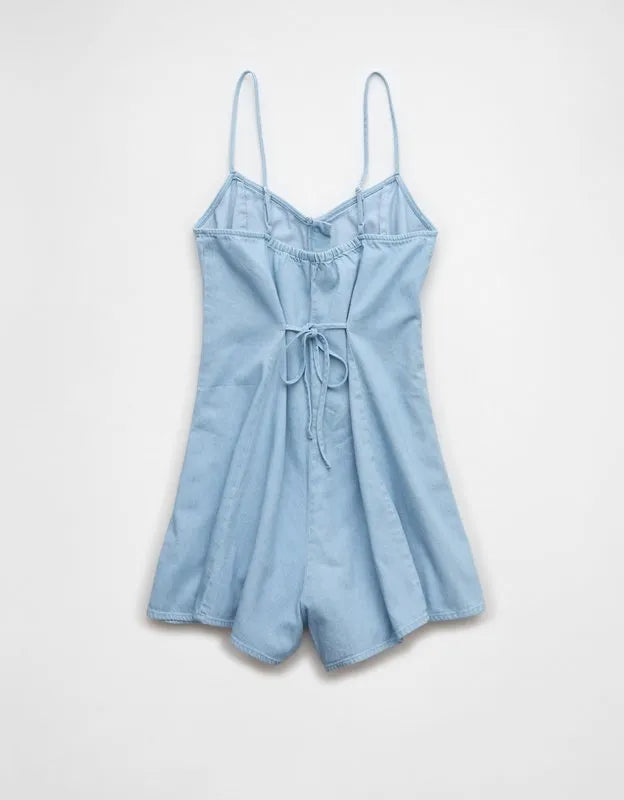 AE Button-Up Flowy Romper