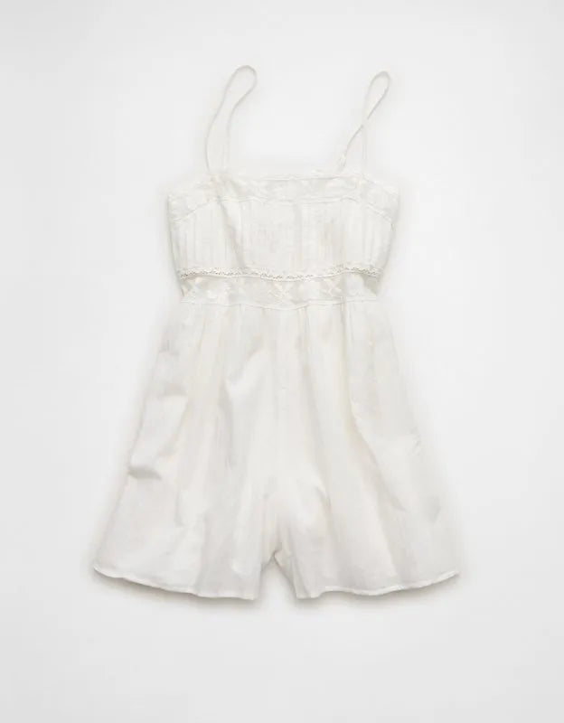 AE Lace Pintuck Romper