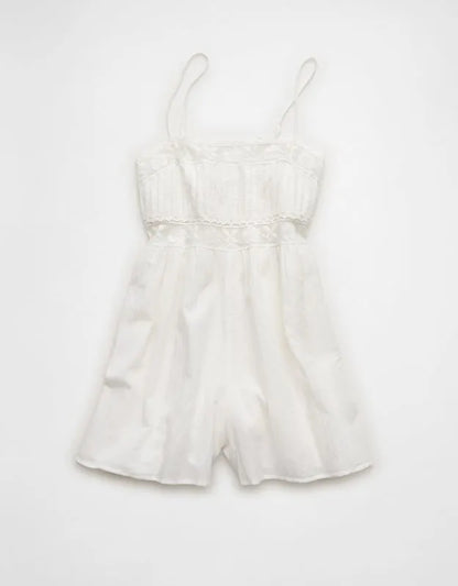 AE Lace Pintuck Romper