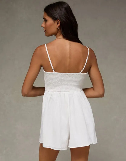AE Lace Pintuck Romper