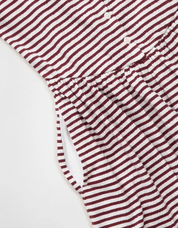 AE Button-Up Textured Knit Romper