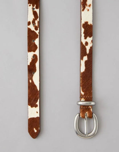 AE Cow Print Western Belt