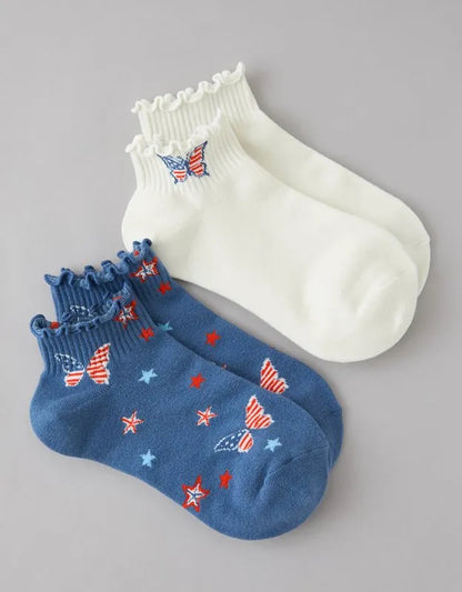 AE Graphic Shortie Crew Socks 2-Pack