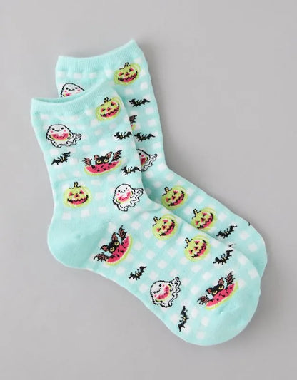 AE Graphic Cropped Crew Socks