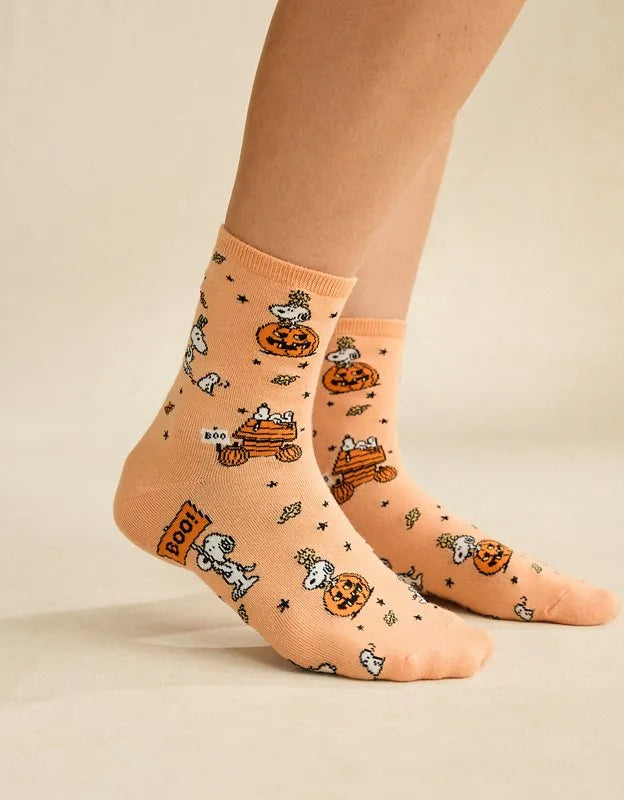 AE Snoopy Cropped Crew Socks