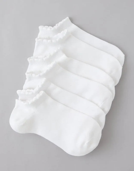 AE Scalloped Ankle Socks 3-Pack