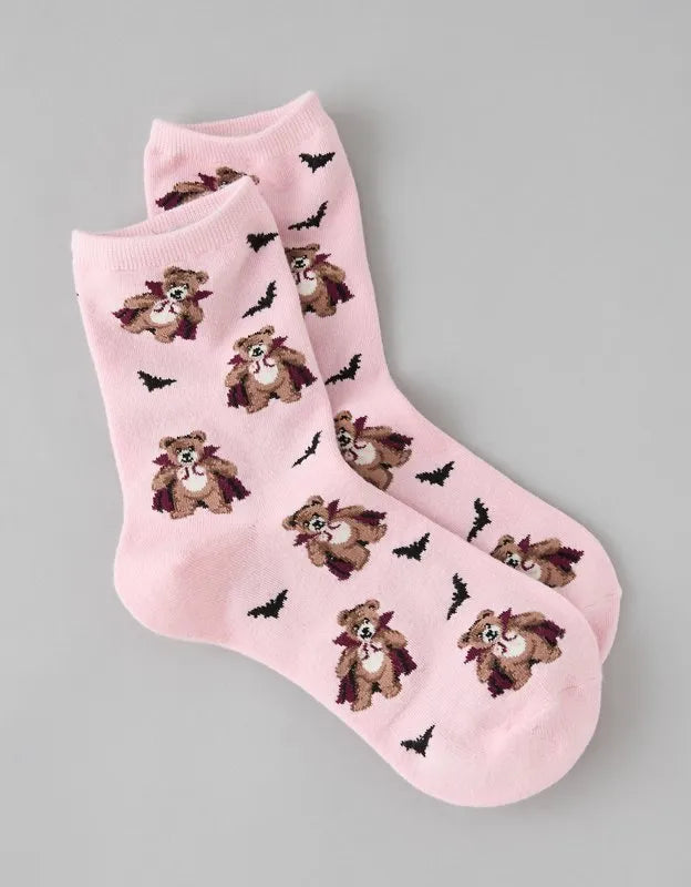 AE Graphic Cropped Crew Socks