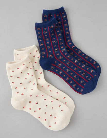 AE Graphic Cropped Crew Socks