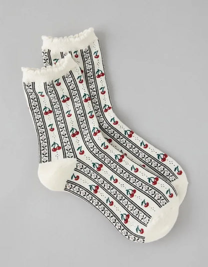 AE Graphic Cropped Crew Socks