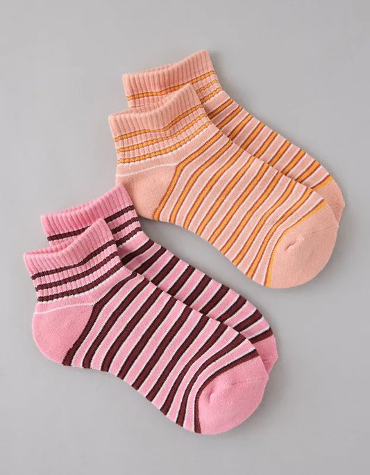 AE Graphic Shortie Crew Socks 2-Pack