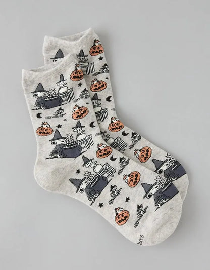 AE Snoopy Cropped Crew Socks