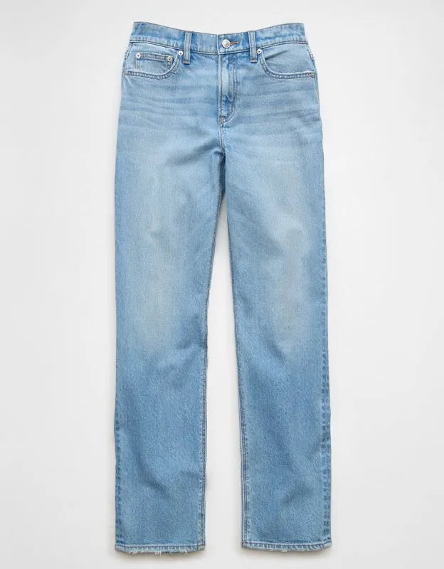 AE Super High-Waisted Straight Jean