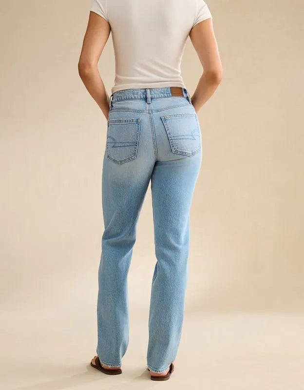 AE Super High-Waisted Straight Jean