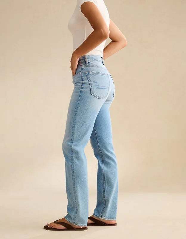 AE Super High-Waisted Straight Jean