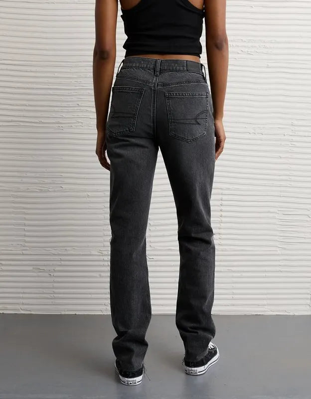 AE Super High-Waisted Straight Jean
