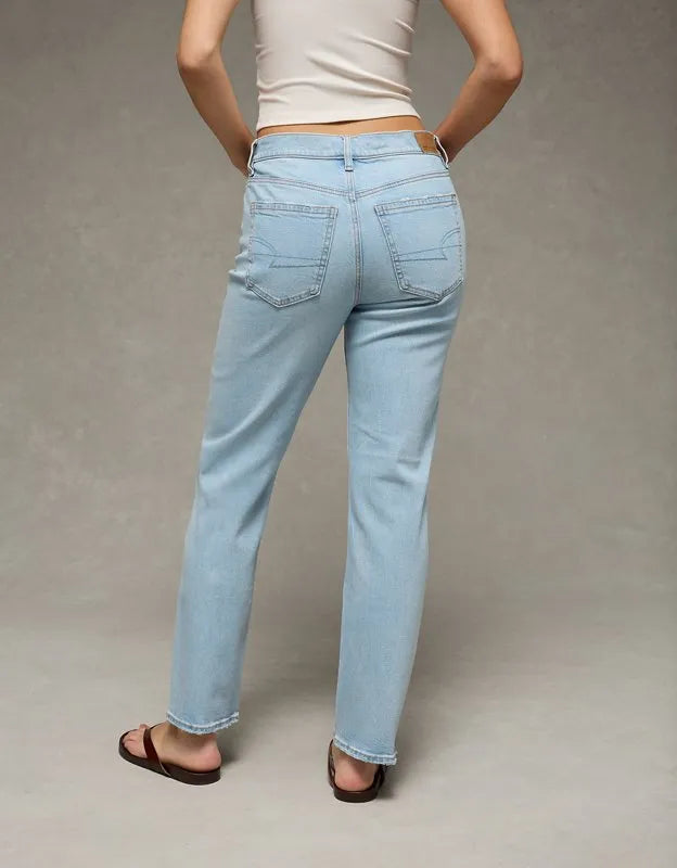 AE Super High-Waisted Straight Jean