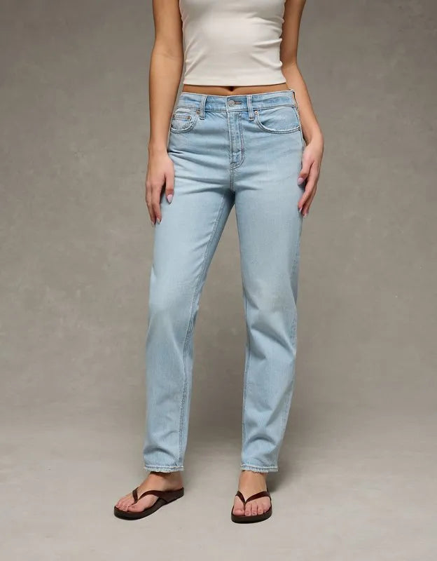 AE Super High-Waisted Straight Jean