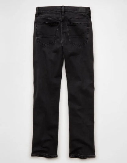 AE Stretch Super High-Waisted Embellished Straight Jean