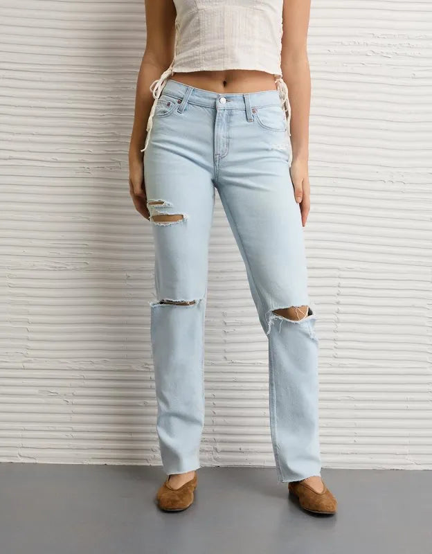 AE High-Waisted Straight Jean