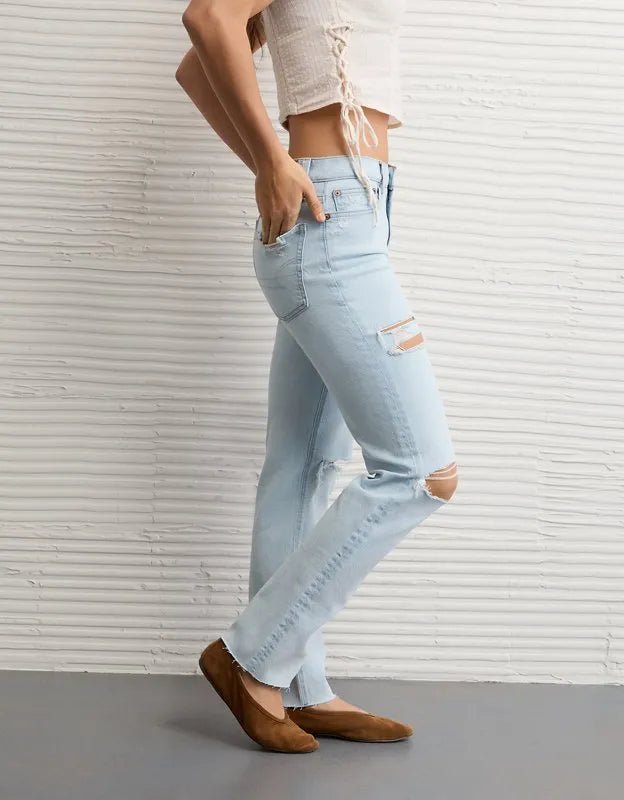AE High-Waisted Straight Jean
