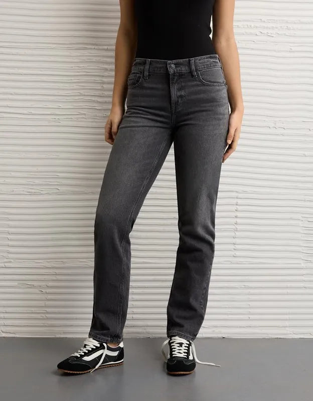 AE High-Waisted Straight Jean