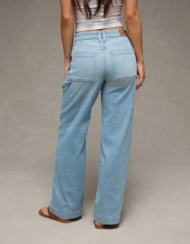 AE Super High-Waisted Baggy Wide-Leg Jean