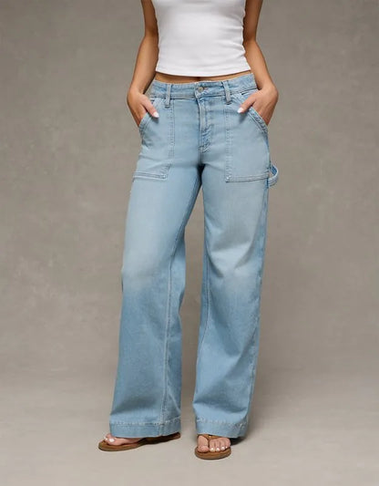 AE Super High-Waisted Baggy Wide-Leg Jean