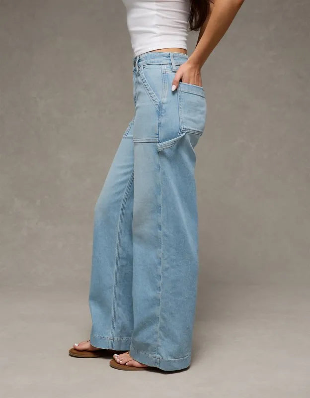 AE Super High-Waisted Baggy Wide-Leg Jean