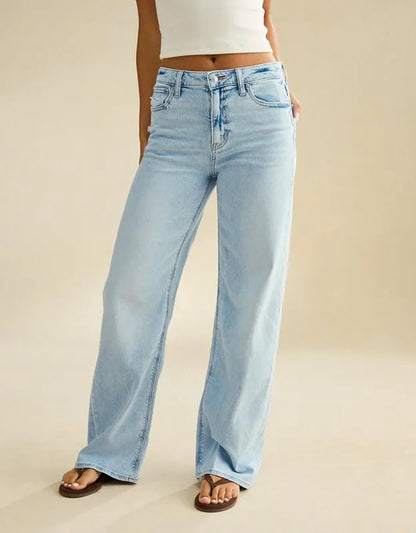 AE Super High-Waisted Baggy Wide-Leg Jean
