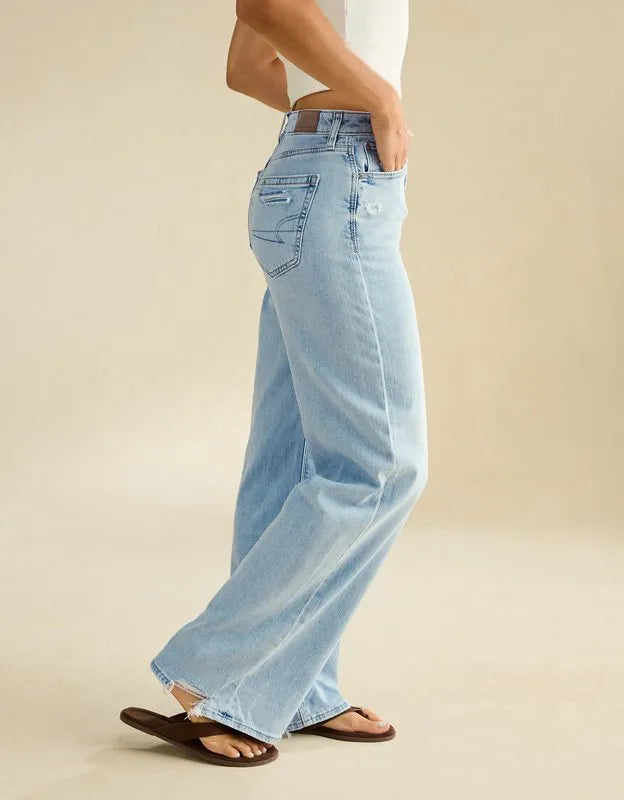 AE Super High-Waisted Baggy Wide-Leg Jean