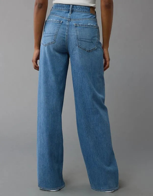 AE Super High-Waisted Baggy Wide-Leg Jean