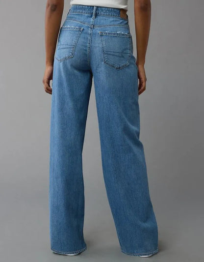 AE Super High-Waisted Baggy Wide-Leg Jean