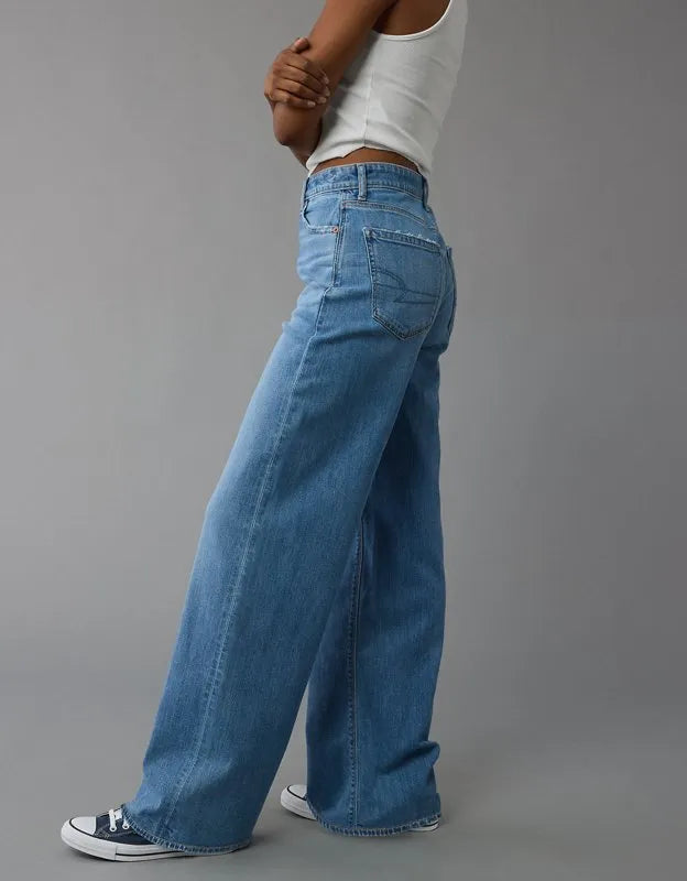 AE Super High-Waisted Baggy Wide-Leg Jean