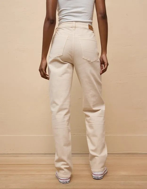 AE Stretch Super High-Waisted Baggy Straight Jean