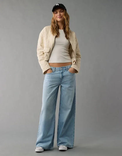 AE Low-Rise Baggy Ultra Wide-Leg Jean