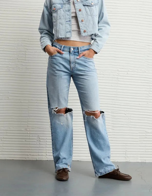 AE Low-Rise Baggy Straight Jean