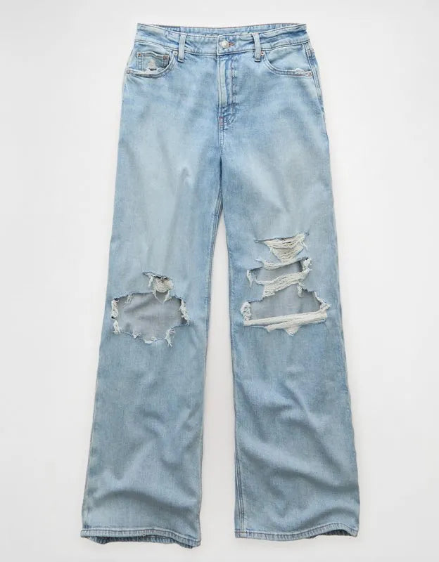 AE Dreamy Drapey Super High-Waisted Baggy Wide-Leg Jean