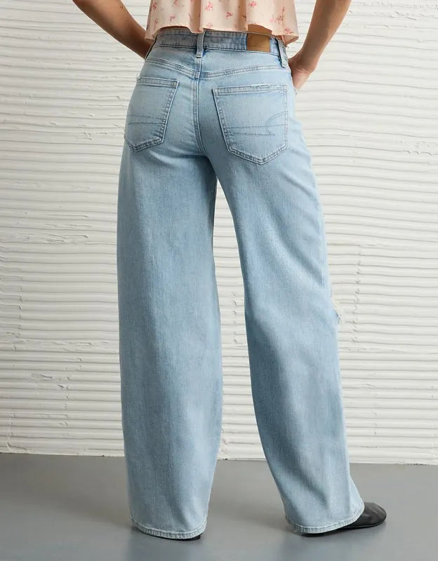 AE Dreamy Drapey Super High-Waisted Baggy Wide-Leg Jean