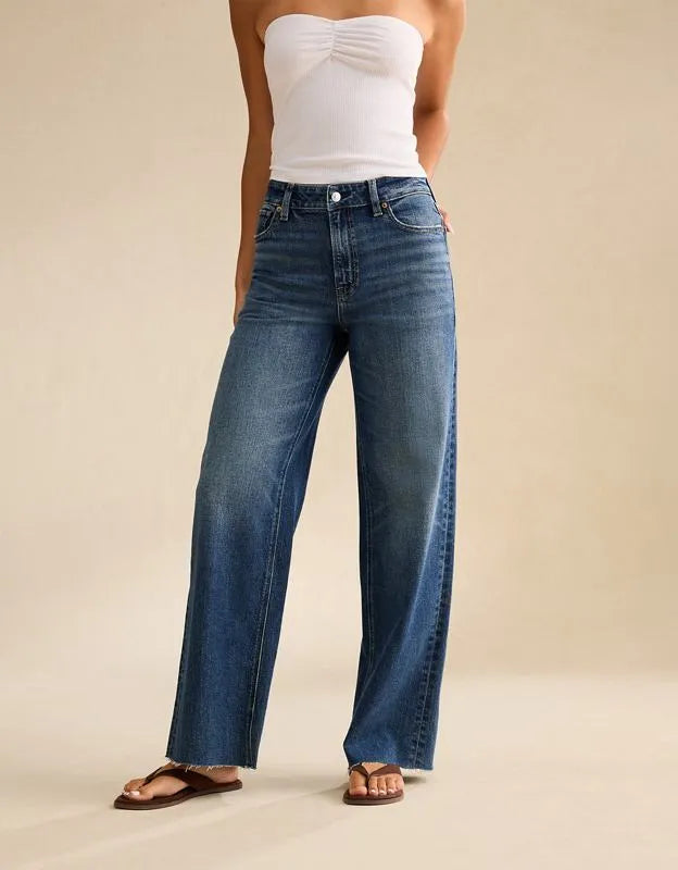AE Super High-Waisted Baggy Wide-Leg Jean