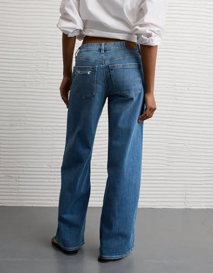 AE Dreamy Drape Stretch Low-Rise Baggy Wide-Leg Jean