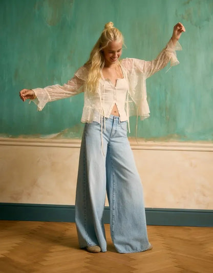 AE Dreamy Drape Strigid A-Line Fit Jean