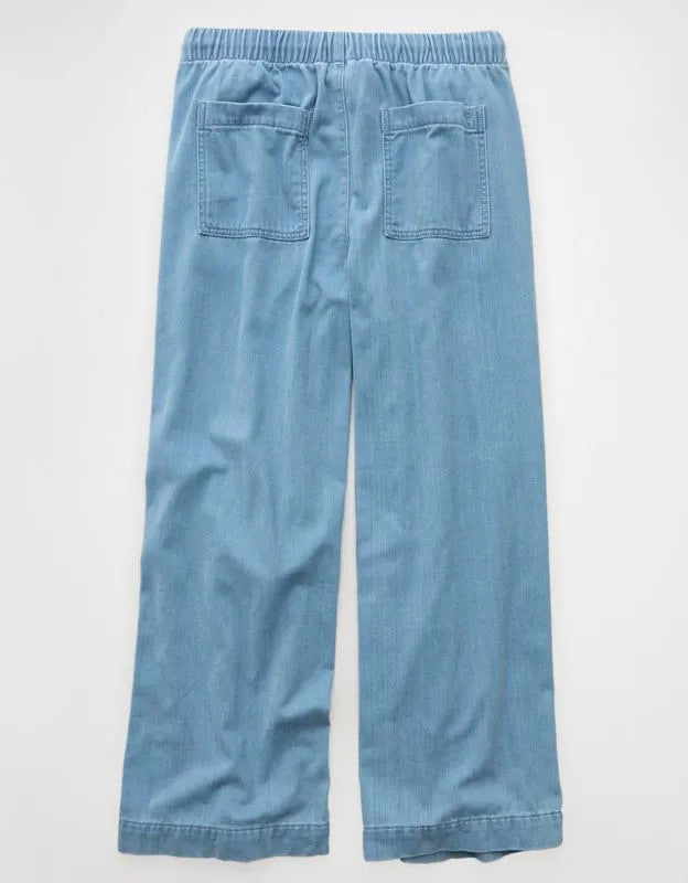 AE Cozy Dreamy Drape Low-Rise Ultra Wide-Leg Jean