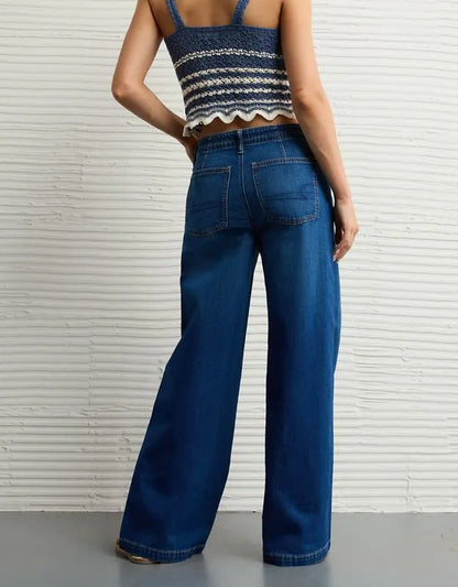 AE Dreamy Drape Strigid Low-Rise Ultra Wide-Leg Jean