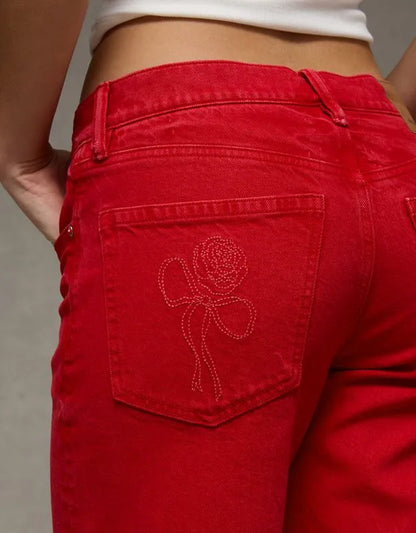 AE Stretch Low-Rise Baggy Straight Jean