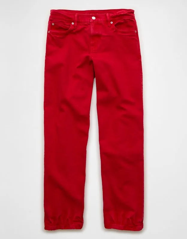 AE Stretch Low-Rise Baggy Straight Jean